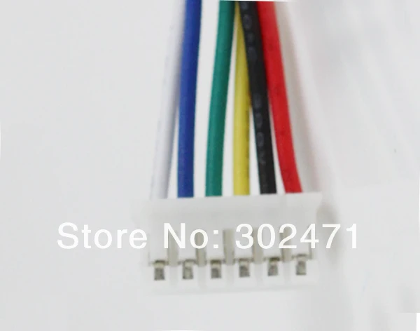 Mini. Micro JST 2.0mm T-1  6-Pin Connector w/.Wire x 10 sets.6pin 2.0mm