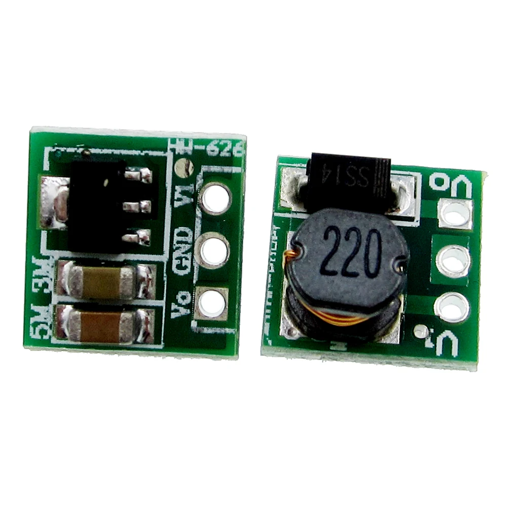 10PCS DC DC 1.8V 2.5V 3V 3.3V 3.7V To 5V Step Up Power Supply Voltage Boost Converter Board Module Regulator 18650 Li-on Batery