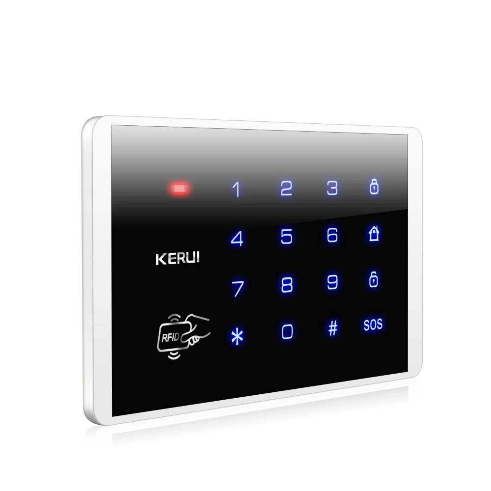 KERUI Wireless 433MHz RFID Touch Wireless Password Burglar Access Control System ASK Touch Keyboard Password Security Lock