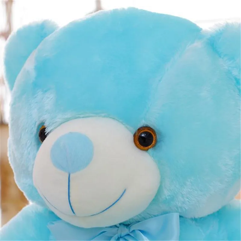 50cm Creative Light Up LED Teddy Bear Toy Animals Plush Stuffed Toy Colorful Glowing Teddy Bear Christmas Gift Toys For Children