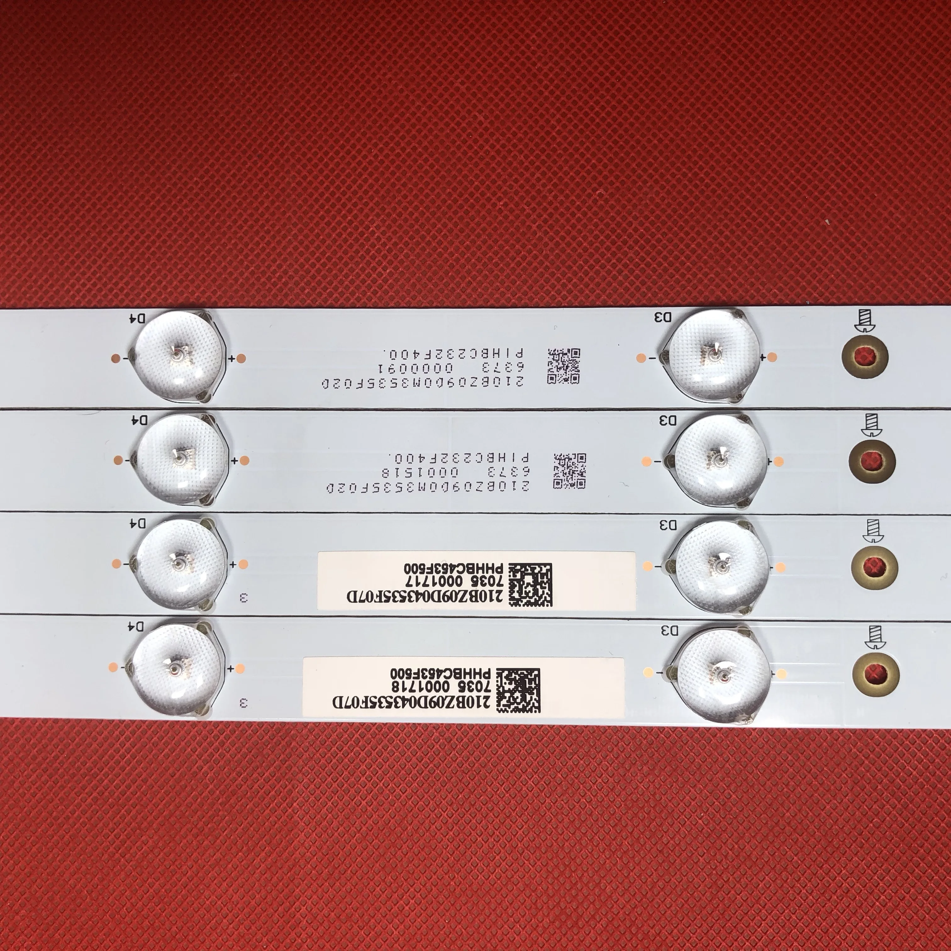 4Pieces LED backlight GJ-DLEDII P5-400-D409-V7 for LED TV P h ilips 40PFT5300/12  40PFT5300/60 40PFK4509/12 40PFH5300/88