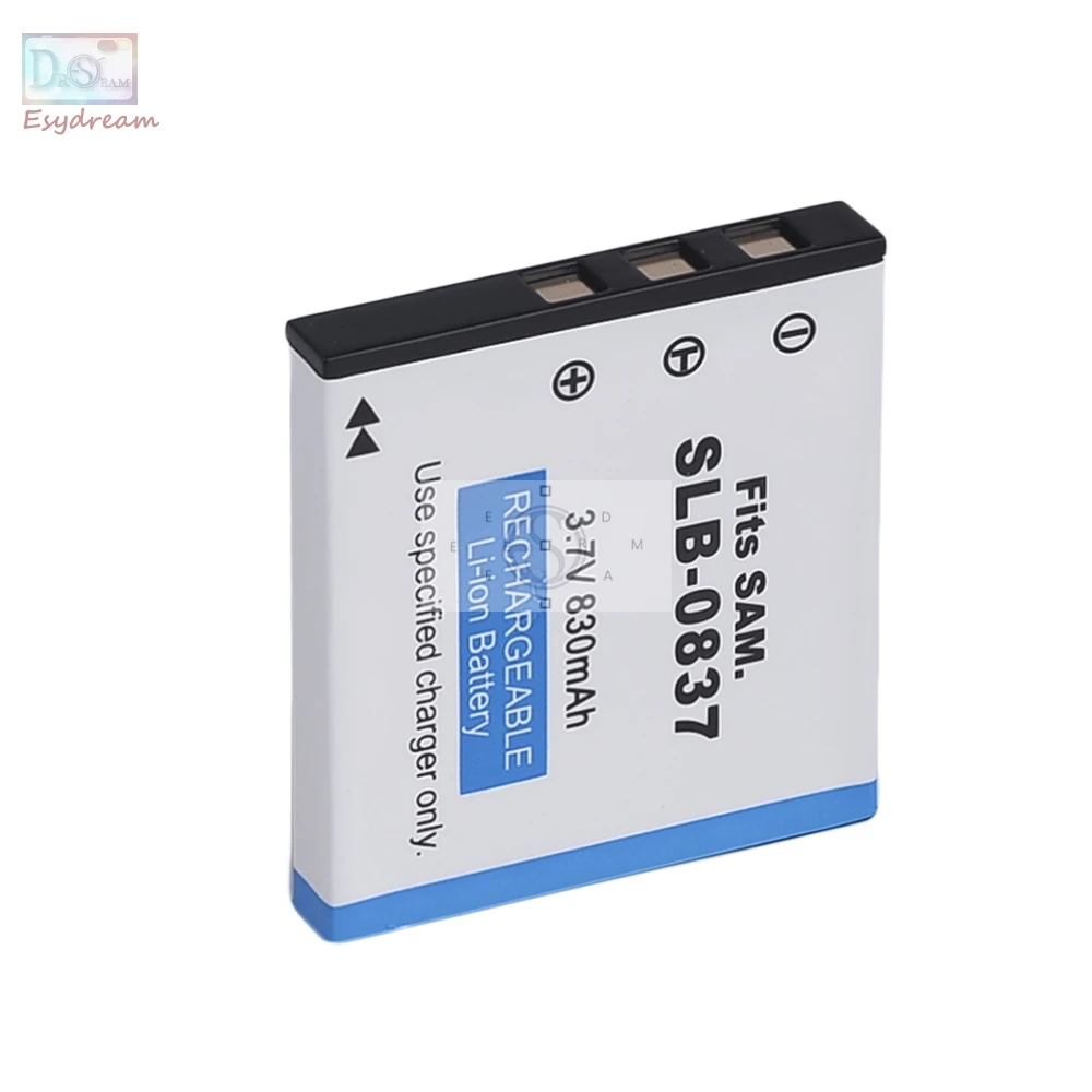 0837 SLB-0837 830mAh bateria do Samsung Digimax I6 PMP L50 L60 L80 i70 i70S L700 L700S L73 NV3 NV5 NV7