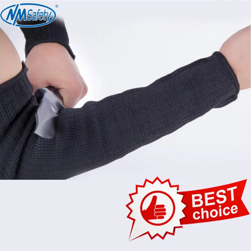 NMSAFETY men gloves top cutting outdoor self defense arm guard top quality knife glove cut resistant protective safety glove