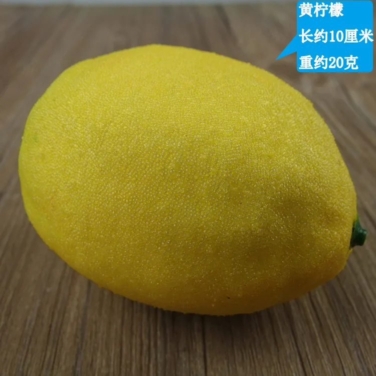 1pc Simulation Lemon Artificial Fruits Vegetable Photo Props Oranges Models Cabinet Decoration Fruit Shop Kitchen Decoration