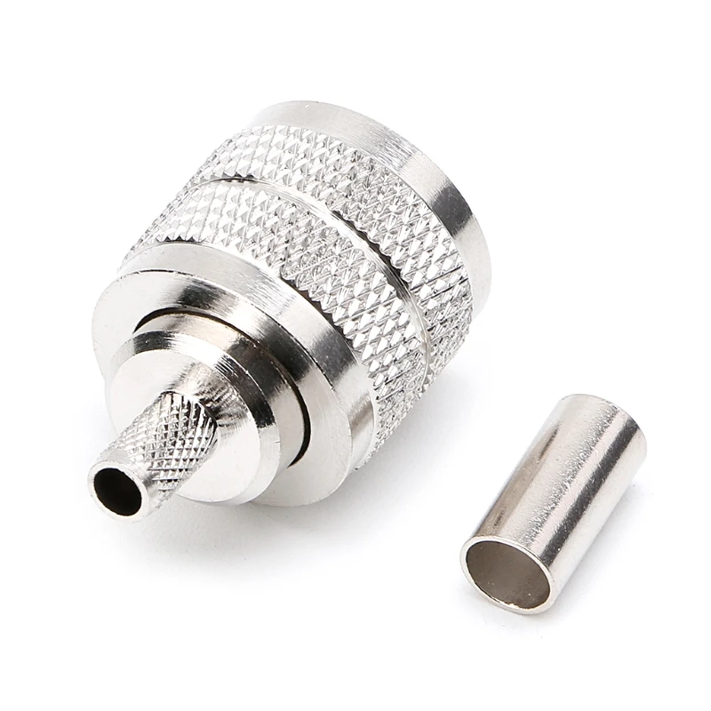 10PCS UHF Male PL259 Plug Crimp RG58/142 LMR195 RG400 Screwed Coupling Connector LS'D Tool