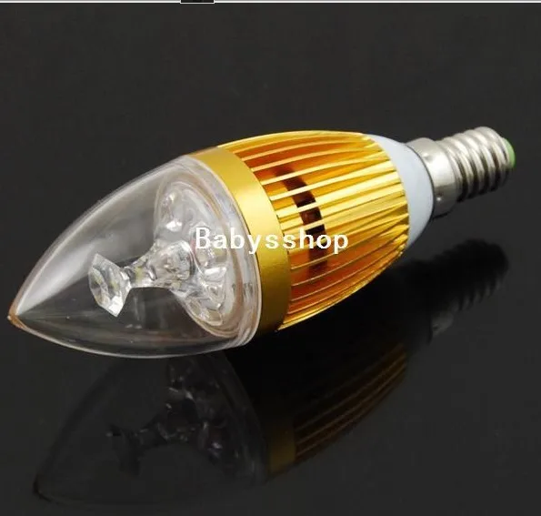 

Free shipping 10X CE&Rohs E14 E27 E12 E26 base fitting Dimmable 4x3w 12w AC85-265V warm / cold white LED candle bulb corn light