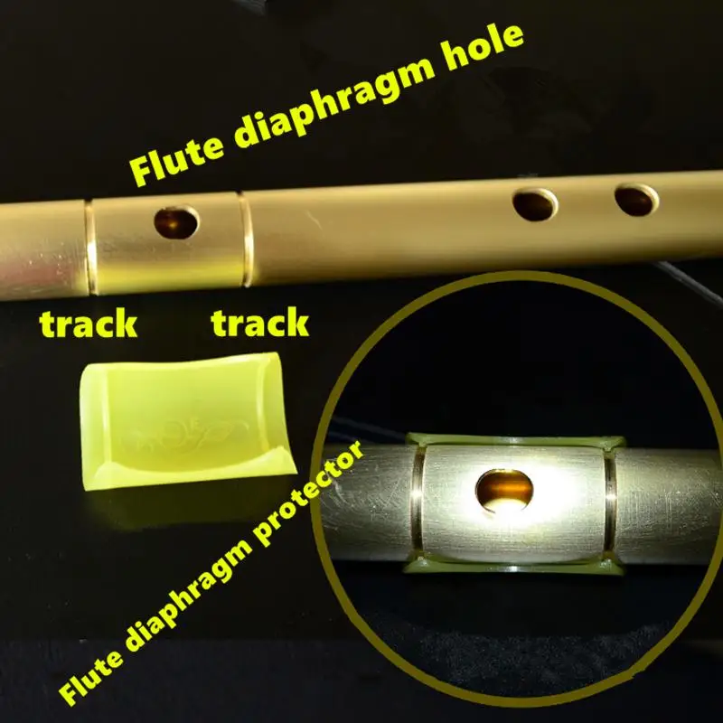 Brass Metal Flute F Key Metal Flute Open Hole One Section Profesional Musical Instrument Flute Self-defense Weapon Chinese Flute image 2