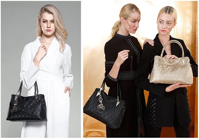 FOXER Elegante Mama-Tasche aus Rindsleder, Damen-Tragetasche mit großem Fassungsvermögen und Anhänger, vielseitige Pendler-Handtasche für Arbeit und Alltag – Detail 6