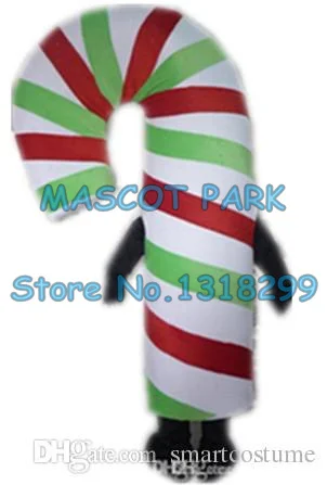 mascot cheap promotion Christmas candy cane mascot costume for adult to wear for sale cartoon holiday food theme carnival dress