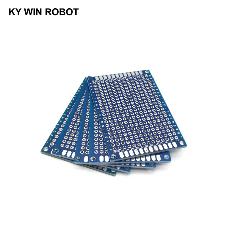 5pcs 4x6cm 40x60 mm Blue Double Side Prototype PCB Universal Printed Circuit Board Protoboard For Arduino