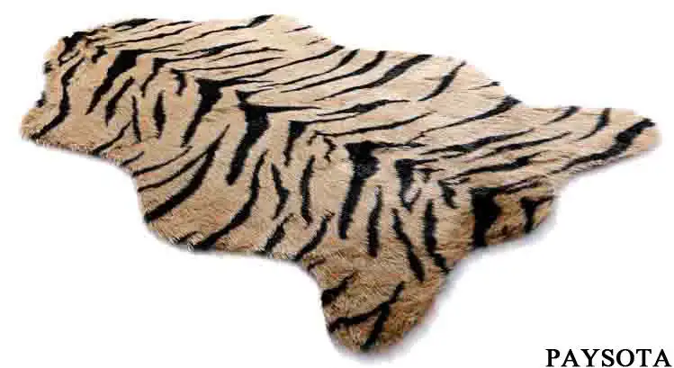 

PAYSOTA-Tiger Leopard Zebra Stripes Carpet, Bedroom Rug, Window, Living Room, Sofa Mat