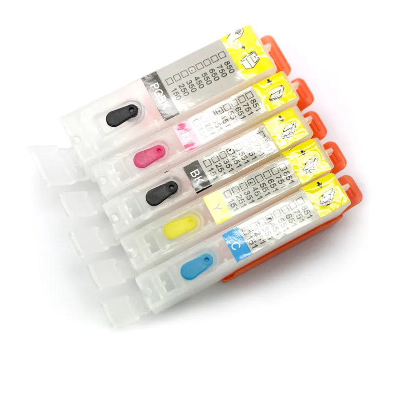 PGI-150 CLI-151 Refillable Ink Cartridge for Canon Pixma IP7210 MG5410 MX721 MX921 MG5510 IX6810 with arc chips PGI