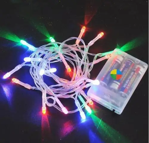 5 Stks/partij 4M 40LED Aa Battery Operated Fairy String Leds Light Christmas Xmas Wedding Party Tree Decor-9 kleuren Beschikbaar