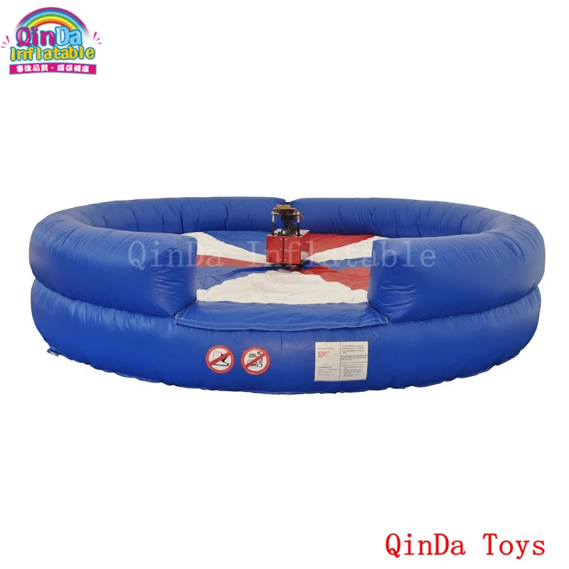 Sports Game Inflatable Mat For Bull Riding,diameter 4m Inflatable Mechanical Bull Mattress