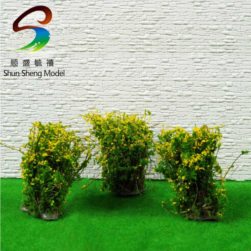 50pcs H :60mm model plant  yellow and green color