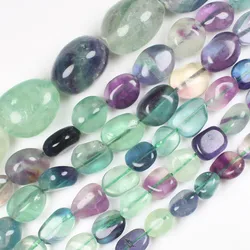 Natural Multicolor Fluorite Inregular beads 3-20mm 15inch per strand , For DIY Jewelry making ! Mixed wholesale for all items!