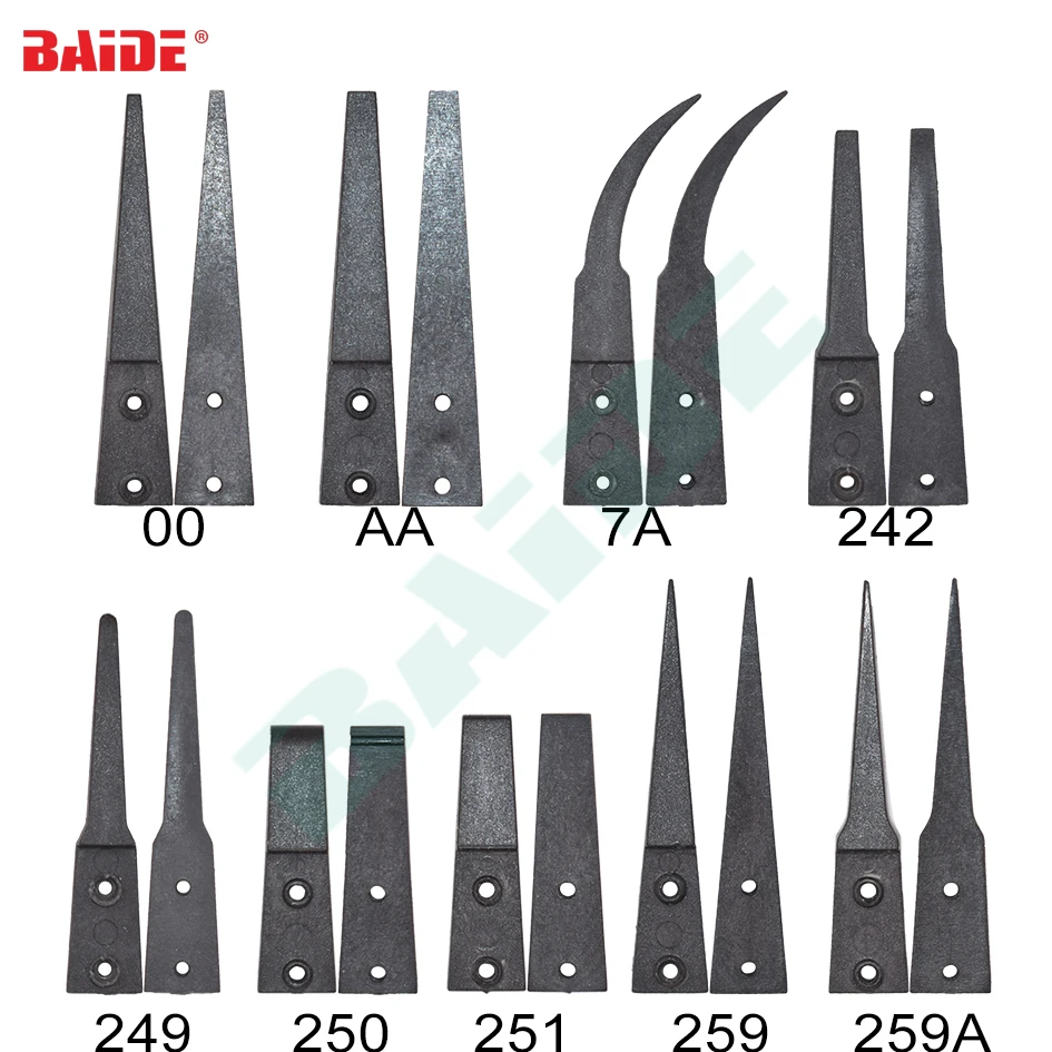 Anti-static Tweezers Replacement Plastic Head ESD-00,AA,7A,242,249,250,251,259,259A Precision forceps Nipper pincers 500set/lot