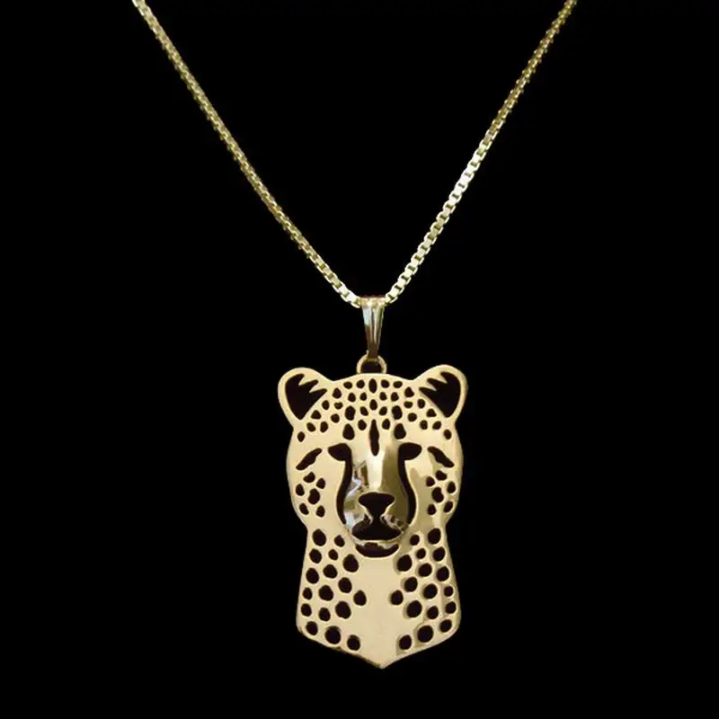 Women's Jewelry Cheetah Necklaces Lovers' Metal Animal Necklaces Drop Shipping