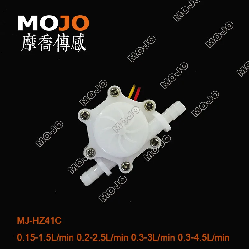 Gran oferta Sensor de flujo Hall MJ-HZ41C G1/4 ''medidor de flujo del calentador de agua del pezón 0.15-1.5L/min tipo PP