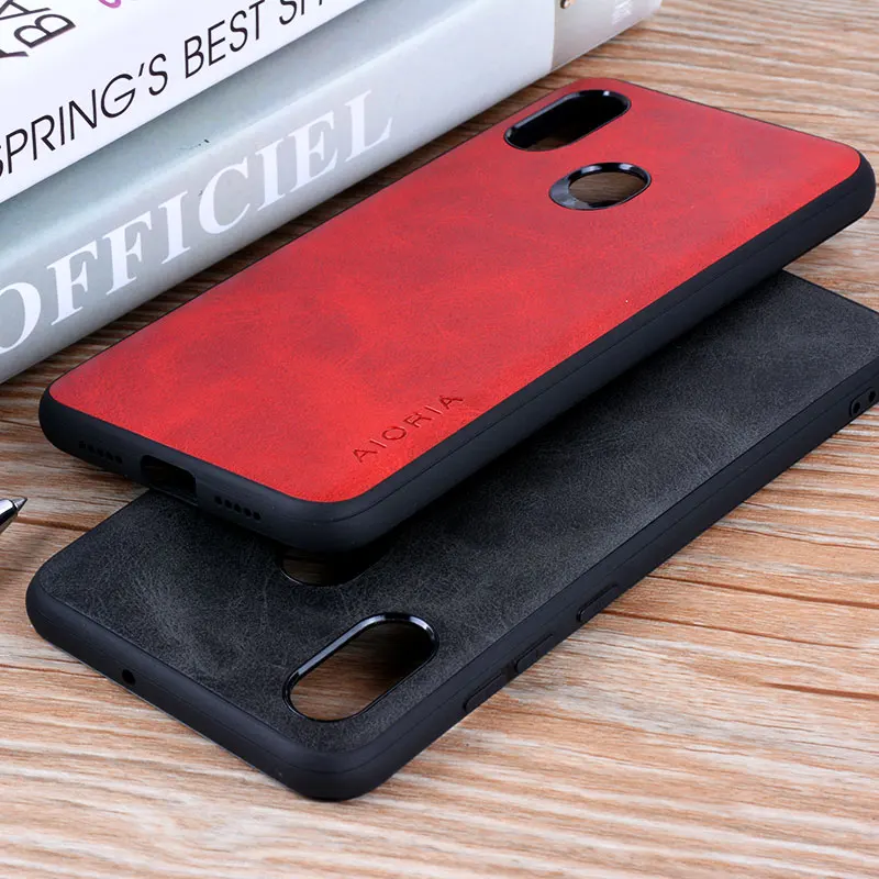 for Xiaomi Mi 8 case Luxury Vintage leather cover phone case for xiaomi mi 8 mi8 se funda coque capa Business Vintage hoesje