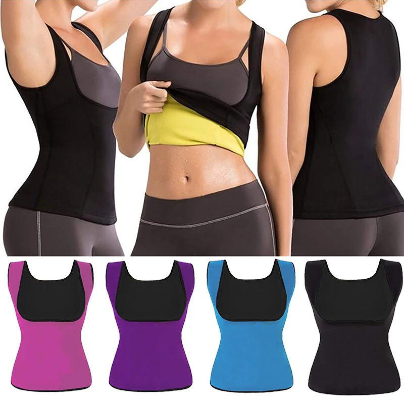 

Women's Postpartum Corset Shaper Hot Sweat Workout Tank Top Slimming Vest Tummy Fat Burner Neoprene Shapewear for Weight Loss