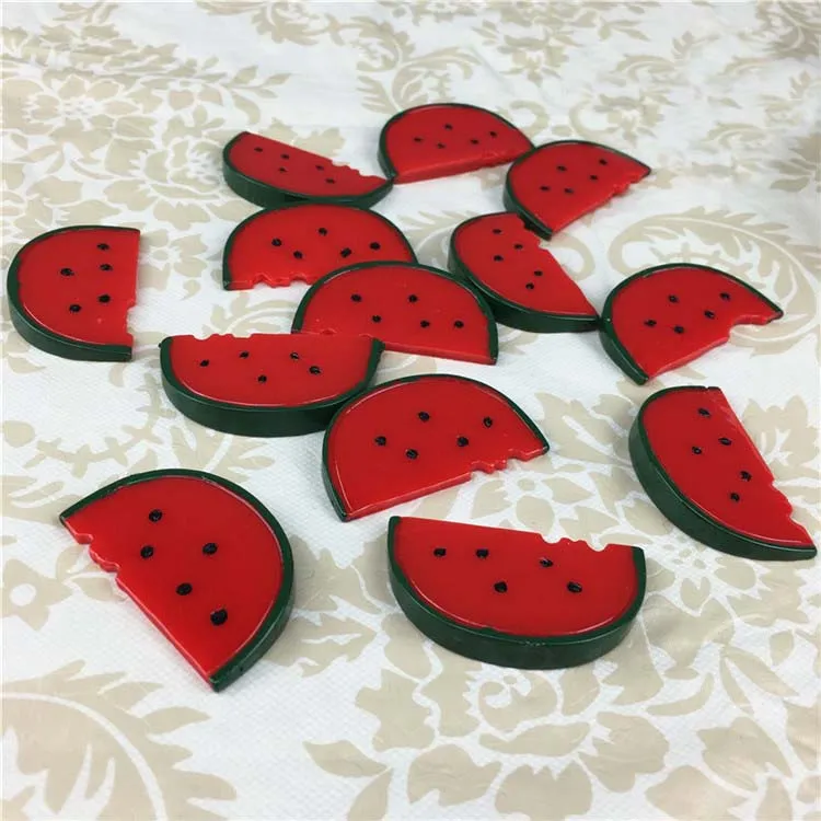 Simulation Half Watermelon Cutting Slice Fruit Diy Toy Food Vegetable Play House Toy Children\'s Kitchen Decorate Teaching Aid