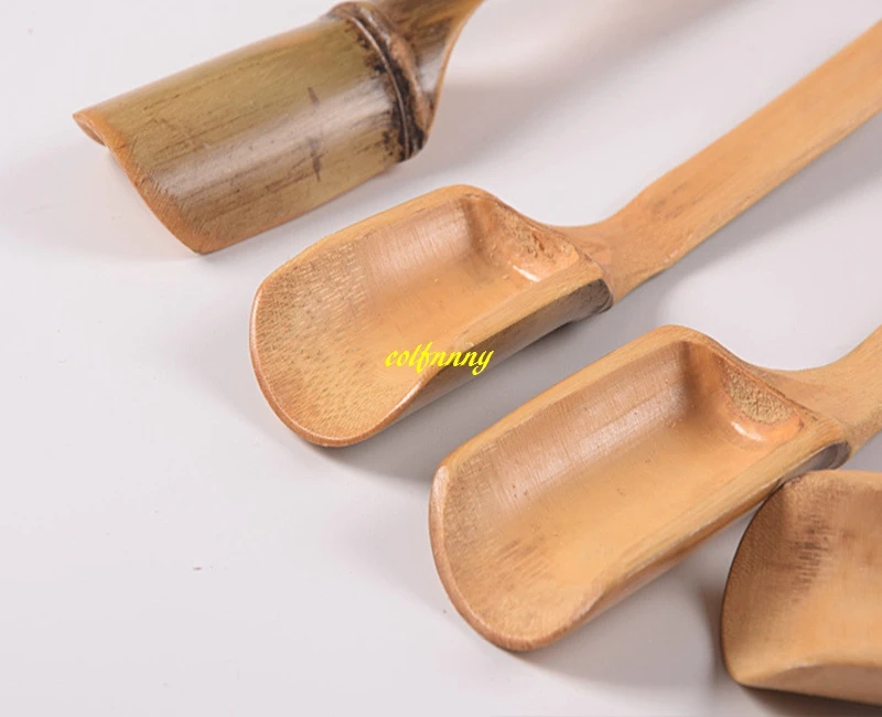 500pcs/lot 18*4cm Orginal Natural Bamboo Tea Spoon teaspoon Coffee Honey Sauce Spoon Kitchen Tool