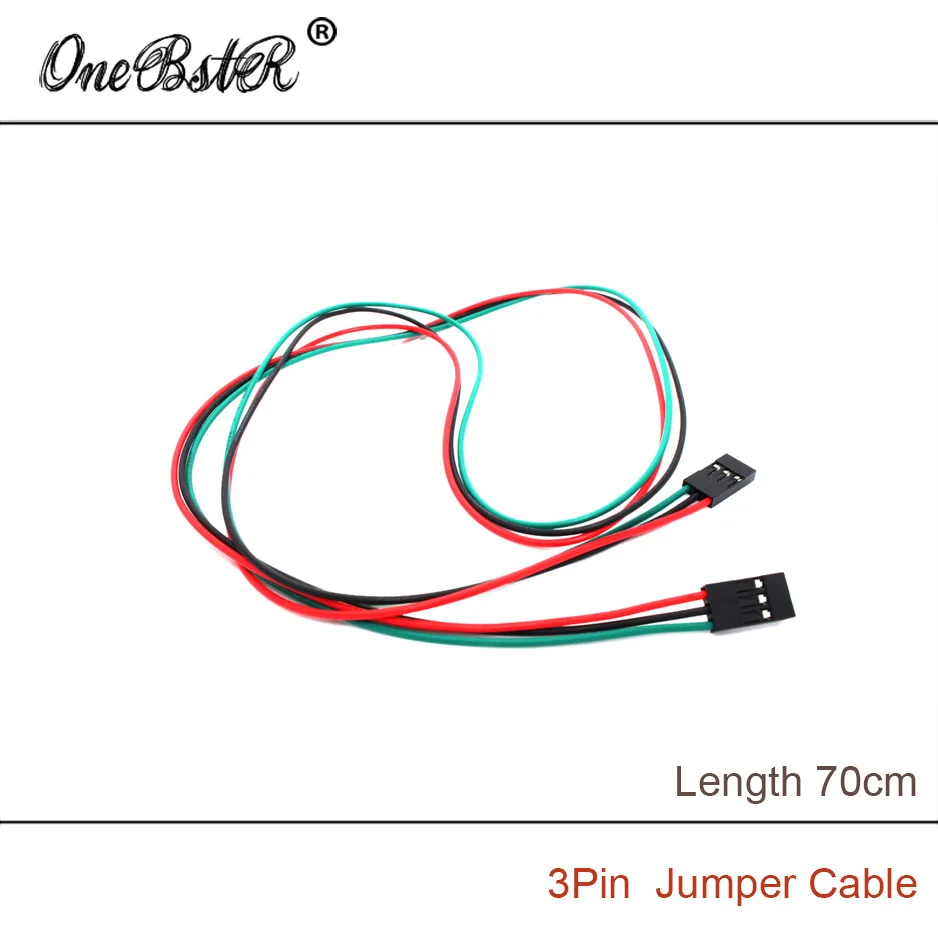 10Pcs/lot 70cm 3Pin Female-Female Jumper Cable DuPont line A rduino Boards Modules Large Favorably 3D Printer Part