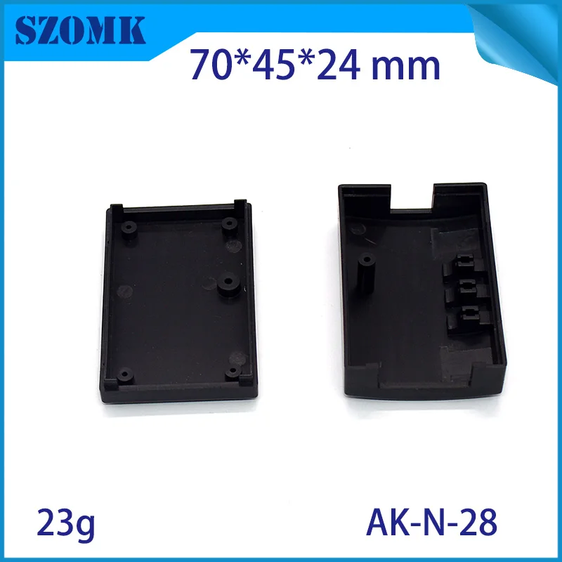 1 Piece 70*45*24mm LED enclosure electronics plastic box szomk hot sales plastic project box black/ white pcb plastic box