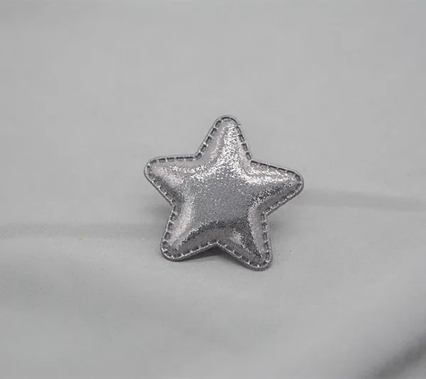 Shiny Star Padded Patches for Clothes, Sewing Supplies Decoration, Sew-on, Powder, 4.5cm, 30Pcs Lot