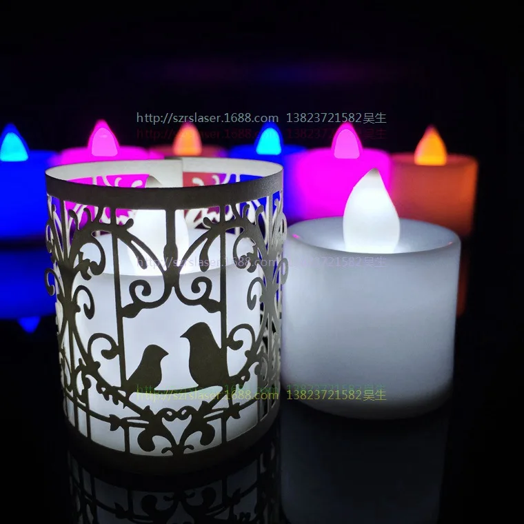 Wedding Table Decorations LED Candle love birds Lampshades 120pcs