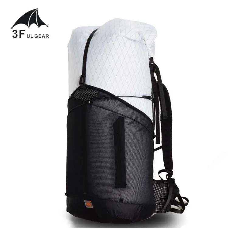 Mochila de escalada XPAC grande 3F UL GEAR 55L, bolsa ligera y duradera para viajes, acampada y senderismo