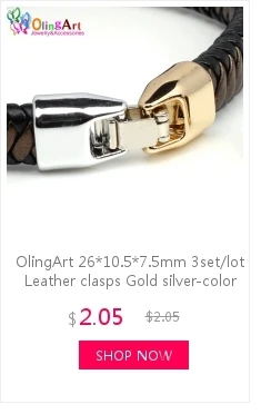 OlingArt 18*10mm 6 Stück/Set Leder-Verschlüsse Keramik-Quadratlochperlen Neuer Topseller Mehrfarbige Mischung DIY Schmuckherstellung Leder – Detail 11