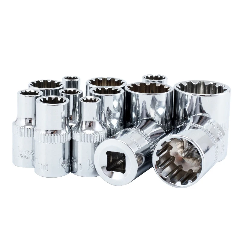 Soquete de Espelho Métrico pt de 12 Pontos Tamanho mm mm mm 4.5 mm mm mm mm mm 10 mm 11 mm 12 mm 13 mm 14 mm Ferramenta Manual Automática