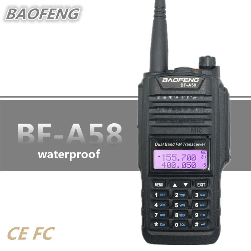 

2019 Baofeng BF-A58 Waterproof Walkie Talkie VHF UHF Ham CB Amateur Radio Station HF Transceiver Radio Comunicador UV-9R A58 VOX