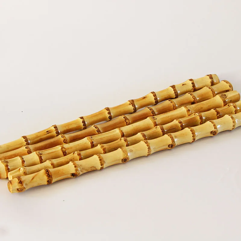 4 pcs Lot 33 cm Two Color Straight Cane Ratten Bamboo Purse Handle Bag Frame Purse Hanger DIY Handbag Accessories Bamboo Handle