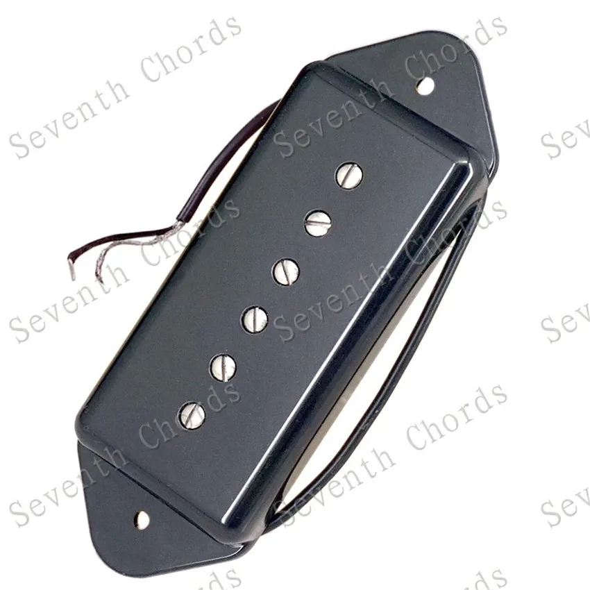 Ein Set 2 Stück schwarze Hundeohr 6-saitige Tonabnehmer für E-Gitarre Zubehör Teile Musikinstrument – Detail 3