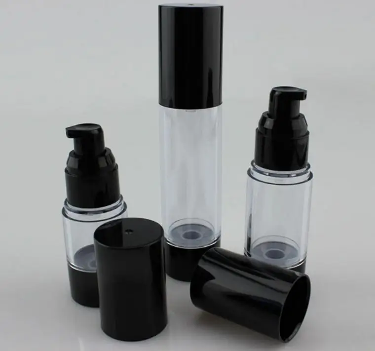 600pcs 30ml Black Plastic Airless Pump Bottle ,1 OZ PP Airless Container ,30ML Lotion Airless Bottle