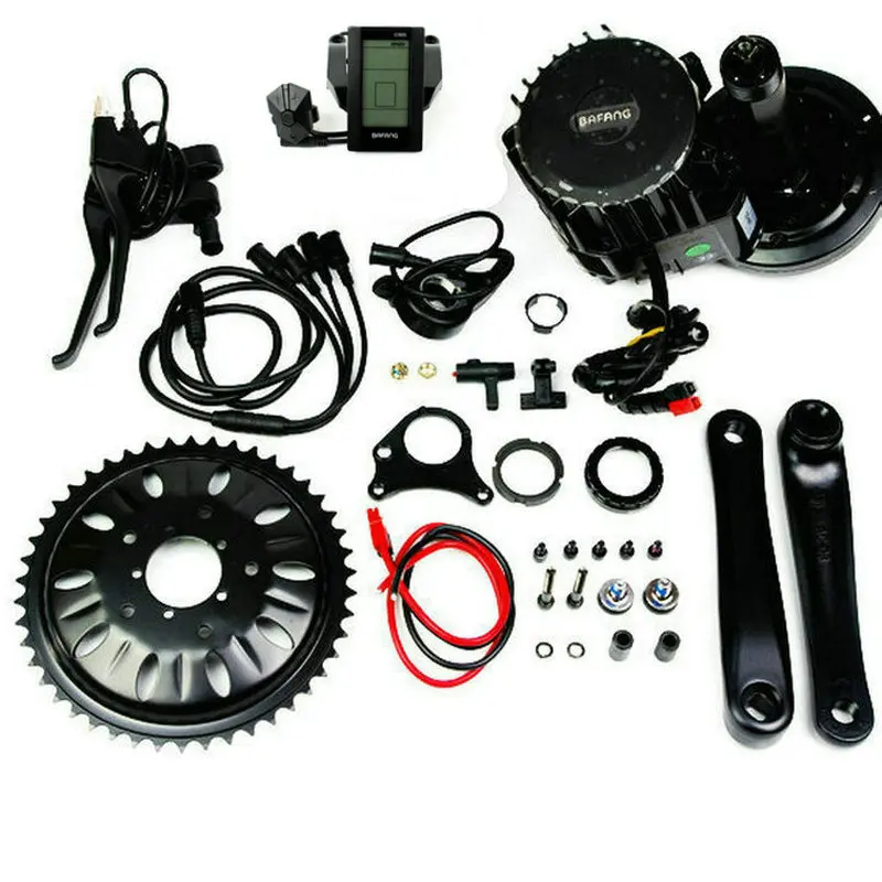 Bafang-BBSHD BBS03 Mid Drive Motor, 48V, 1000W, 46T, 42T, Chain Wheel, Ebike Conversion Kits with C965 LCD Display