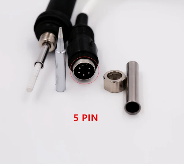 SZBFT 5pin /5holes 907 Soldering Station Iron Handle for HAKKO 936 937 928 926 station core