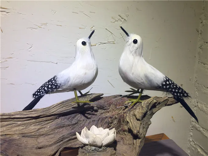 

about 20cm simulation birds one lot/2 pcs beautiful feathers bird handicraft prop,home garden decoration gift p0801