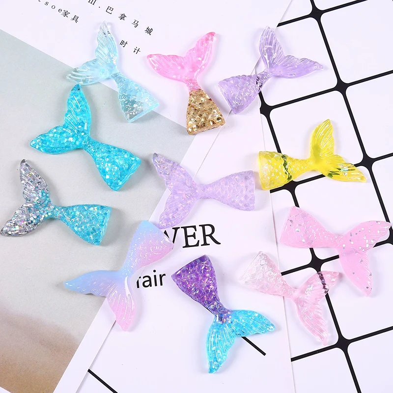 1Pc Mermaid Tail Fluffy Polymer Slime Box Toys For Children Charms Lizun Modeling Clay DIY Kit Accessories Kids Plasticin Gift