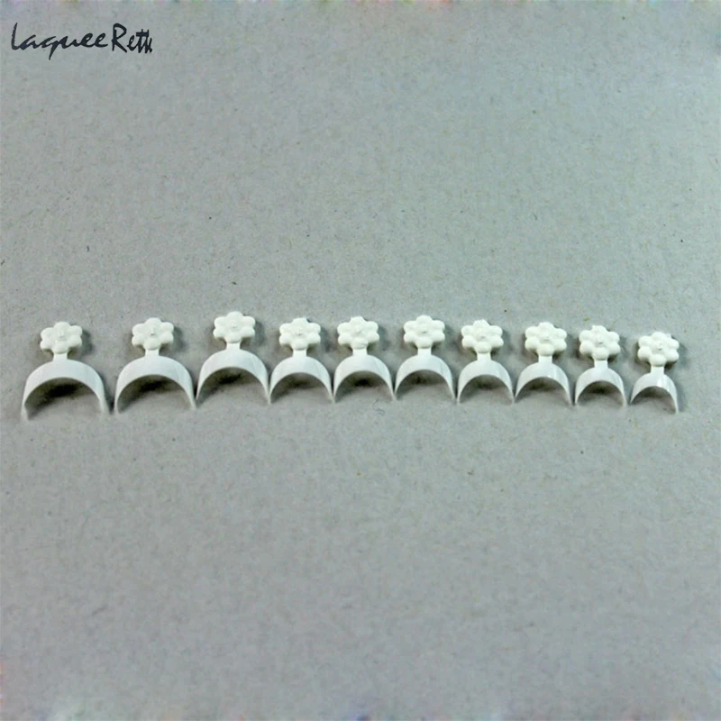 500 Pcs 화이트 프랑스어 거짓 손톱 팁 매니큐어 DIY 아트 살롱 짧은 가짜 손톱 Faux Ongle 10 크기 네일 아트 도구