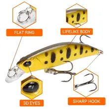 Slow Sinking Minnow Fishing Lure 65mm 4g #4