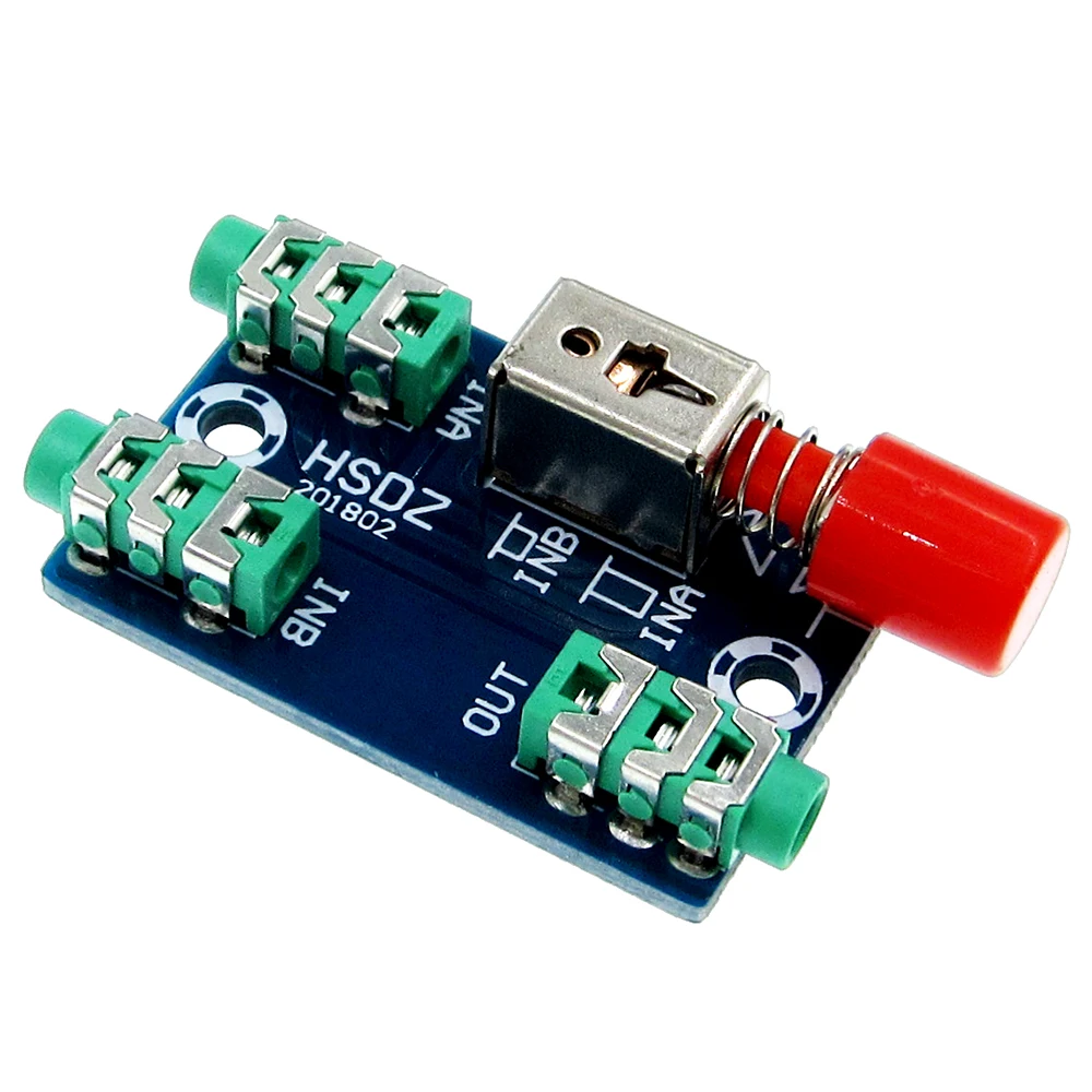 1pc Audio Switching Board A / B TWO Audio Input Block Optional Select Output Type Module Button Switch Output Input Model BOARD