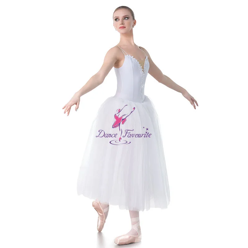 Khiêu vũ Được Yêu Thích Nhất Camisle Trắng Múa Ba Lê Dài Tutu Lãng Mạn Ballet Khiêu Vũ Trang Phục Nữ Diễn Viên Ballet Múa Tutu Phụ Nữ & Girl Vũ Tutu