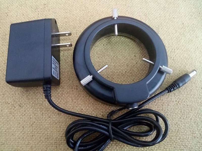 Nowy 56 sztuk Lampy LED oświetlony mikroskop stereo lampa pierścieniowa źródło światła dla mikroskop biały kolor światła