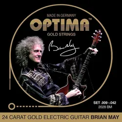 Optima 2028BM 24K GOLD Electric Guitar Strings 