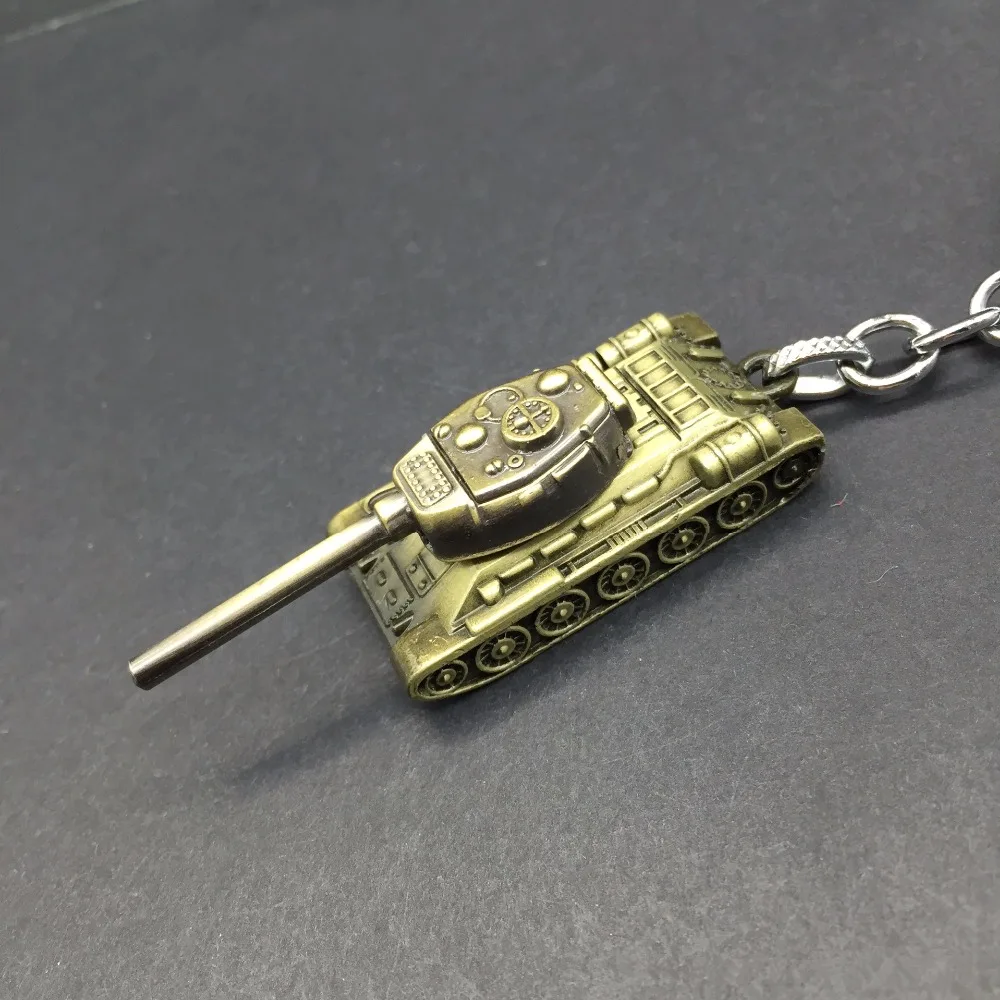 HOT SALE Vintage World Of Tanks Keychain Men Retro WOT Key Chain Bag Car Trinket Male Jewelry Boyfriend Party Gift Souvenir