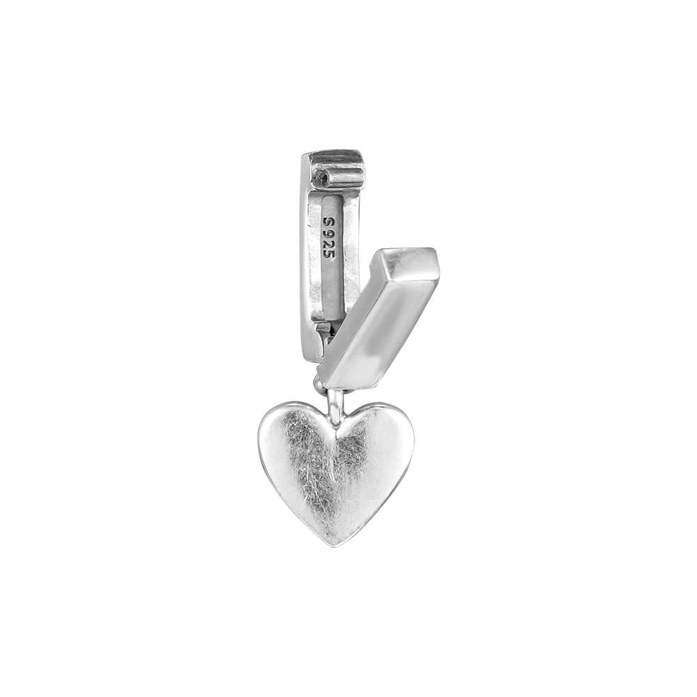 

DIY Fits for Pandora Charms Bracelets Floating Heart Clip Beads 100% 925 Sterling-Silver-Jewelry Free Shipping